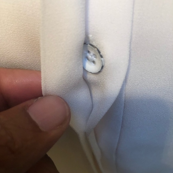 Rag & Bone Ivory Long Sleeve Tuxedo Shirt Sz Med. - Picture 10 of 16